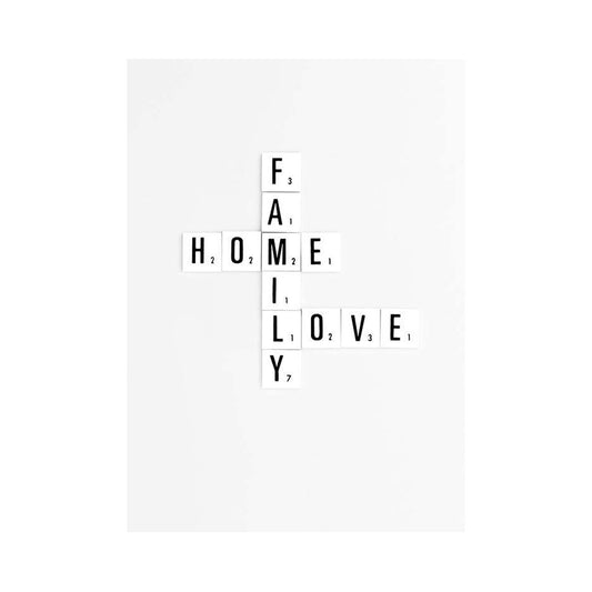 Family Scrabble Unframed Print